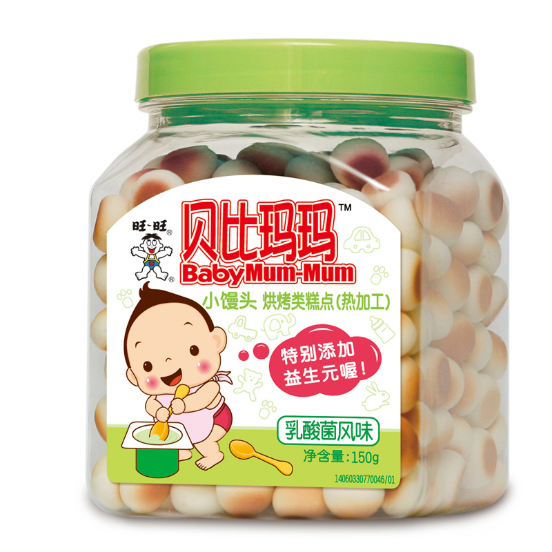 贝比玛玛婴儿米饼小馒头 贝比玛玛乳酸菌风味小馒头150g