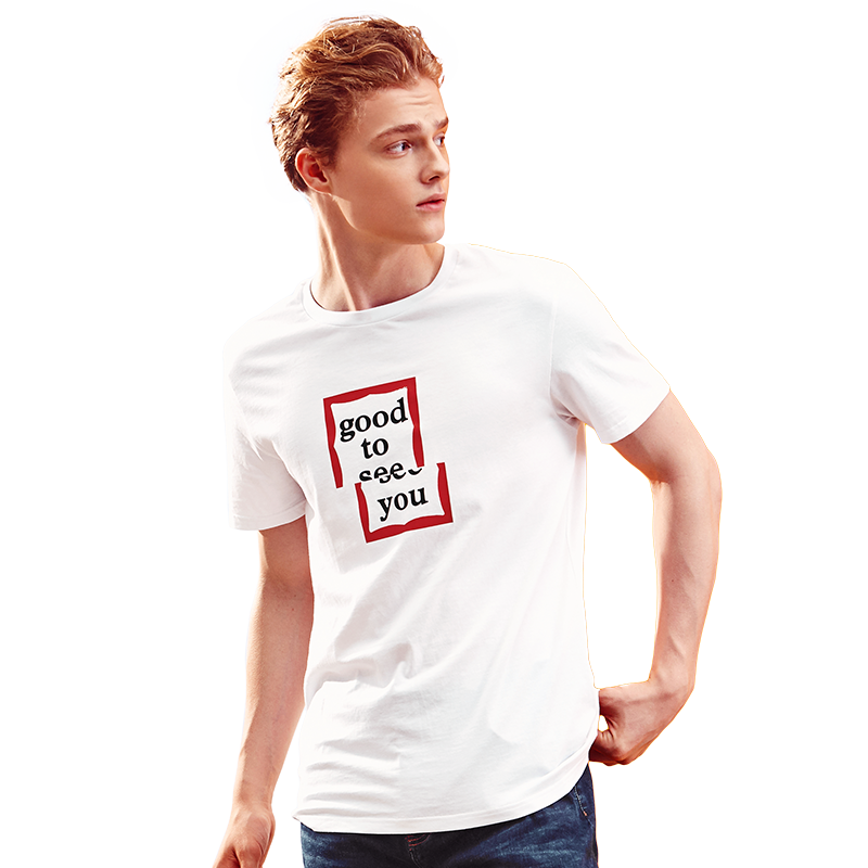 以纯线上品牌a21 2017夏装新款短袖T恤男时尚字母印花圆领短袖上衣4721330124