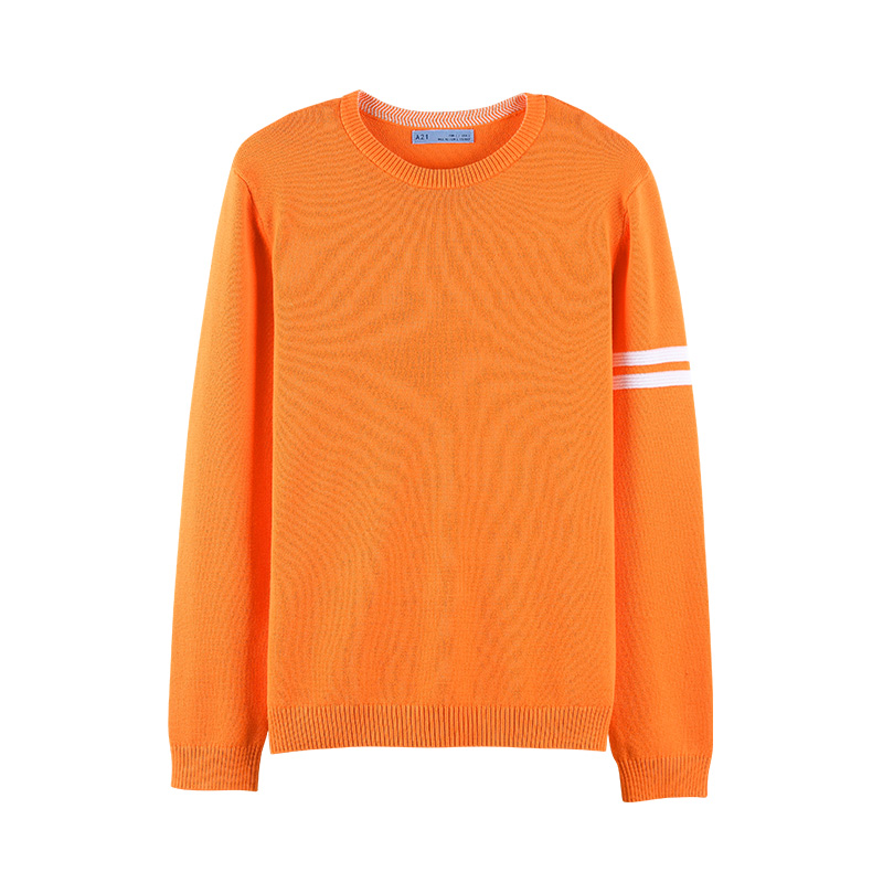 A21以纯线上品牌2017秋装新品圆领毛衣男 多色休闲百搭青年长袖线衫4731210007