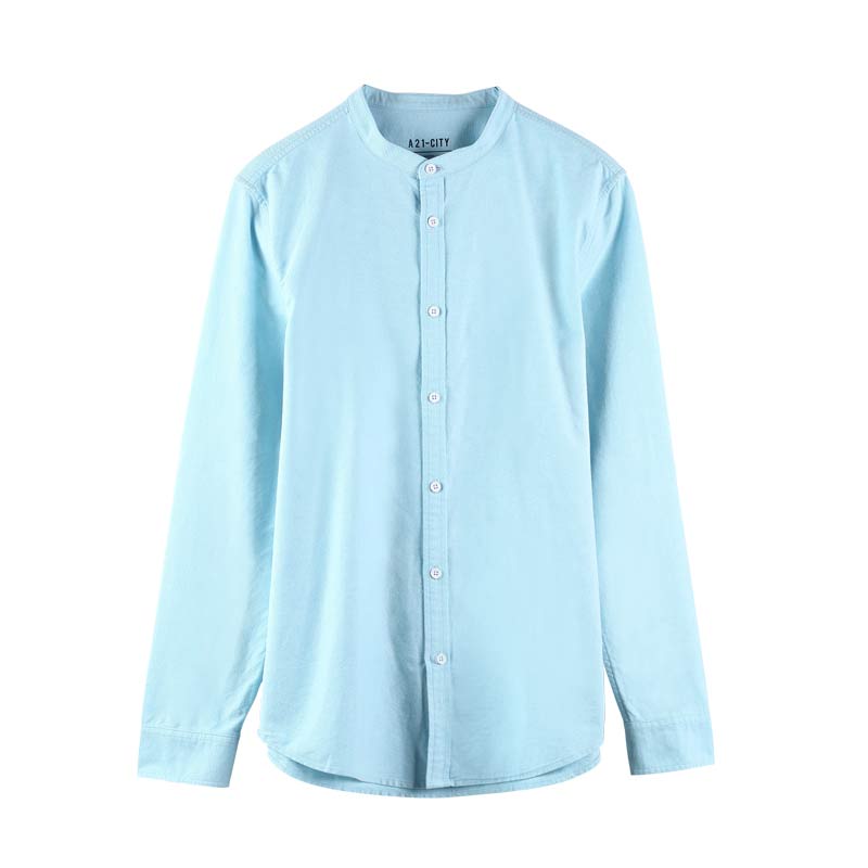 A21以纯线上品牌冬季新品立领纯棉起绒衬衫4741170007