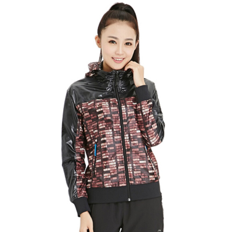 李宁运动生活系列女子春秋款夹克金色夜窗