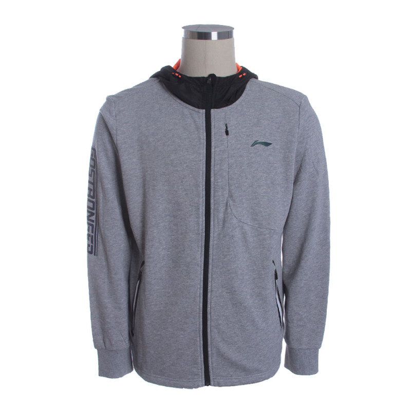 李宁男子运动生活开衫卫衣