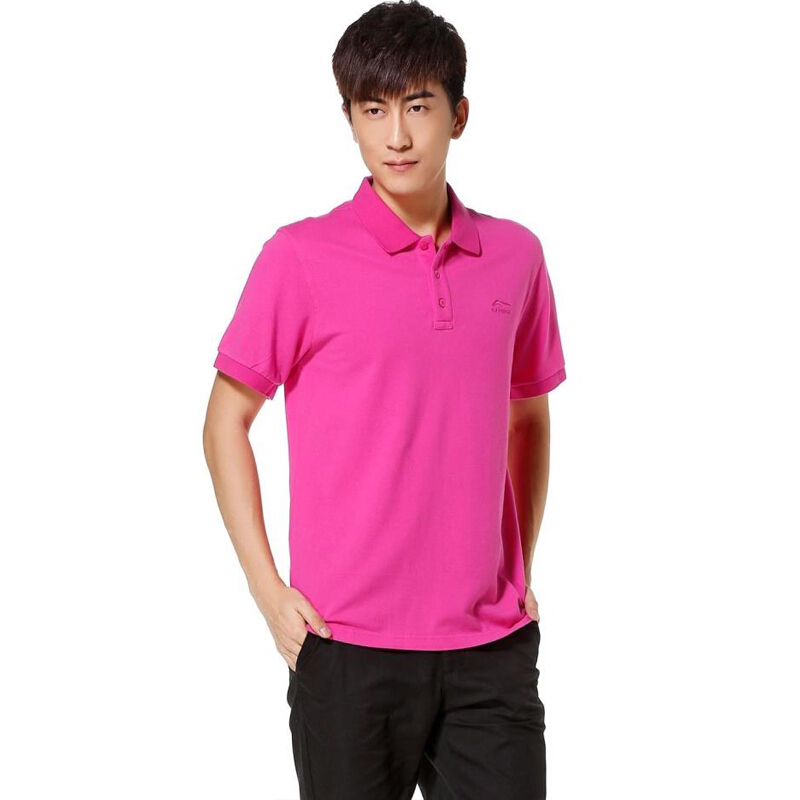 李宁男款运动生活系列短袖T恤POLO衫