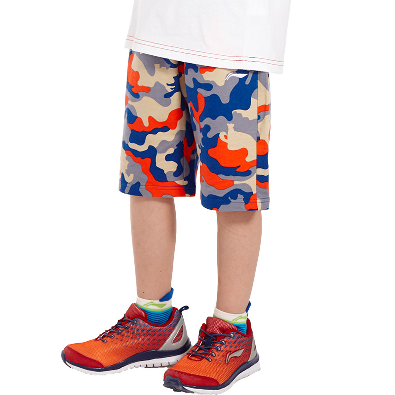 李宁男童休闲短裤