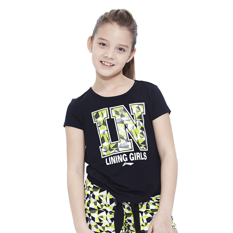 李宁女童短袖t恤