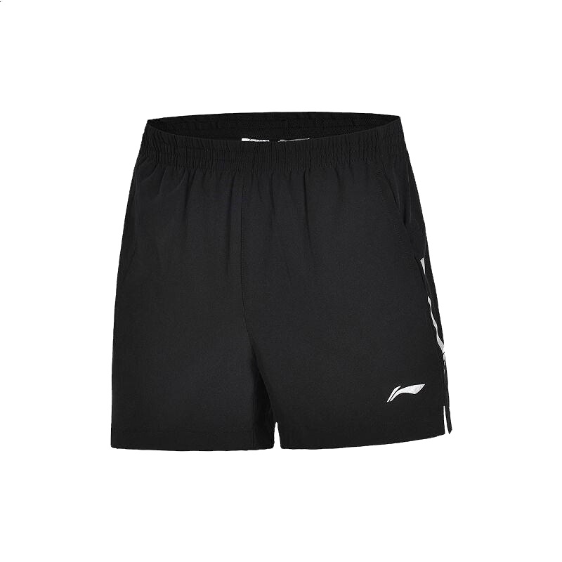 李宁男裤跑步系列反光凉爽跑步裤运动短裤