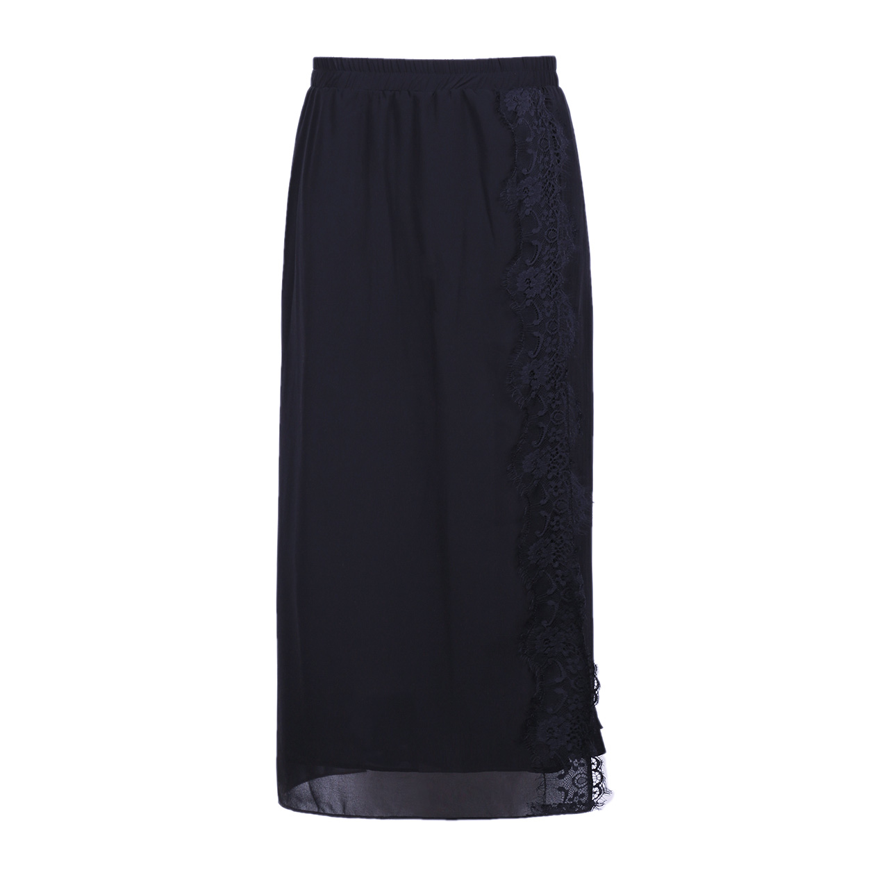 烟花烫2018夏装新款女裤百搭时尚宽松不对称七分阔腿裤 风左29036801