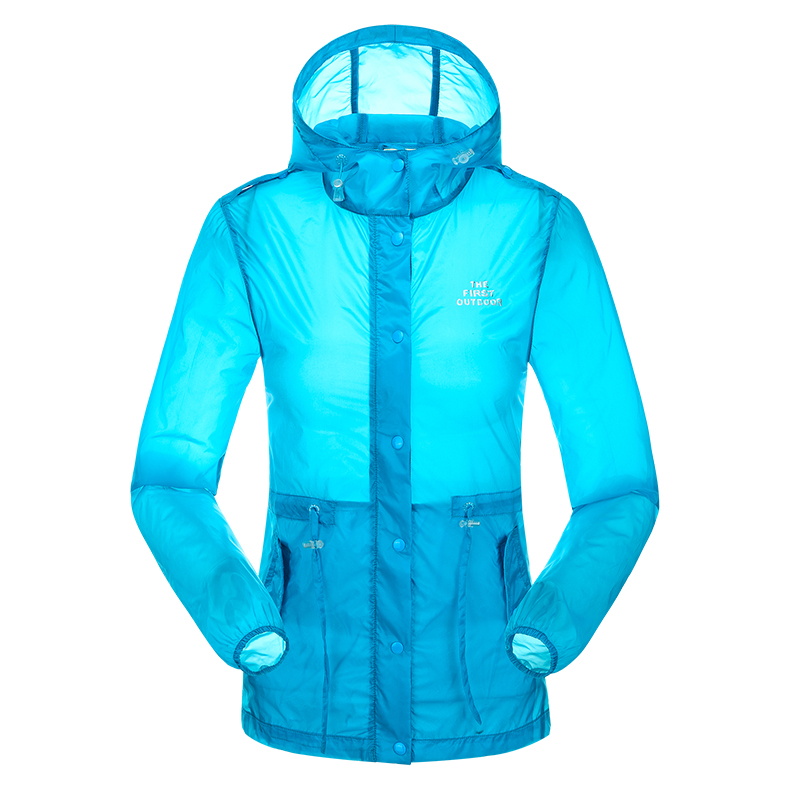 美国第一户外皮肤风衣女长款防风抗紫外皮肤衣轻薄速干防晒衣收腰