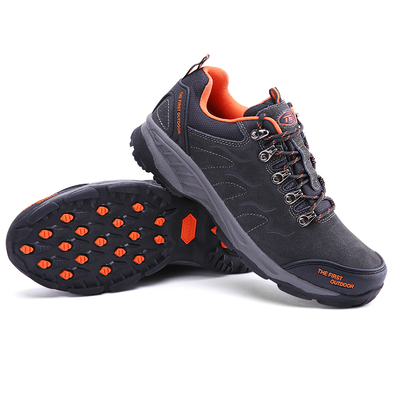 男女耐磨防滑防撞户外鞋减震透气全掌式气垫徒步鞋