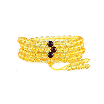 梦·梵雅 波罗的海天然无优化108颗金珀手串 约5-6mm