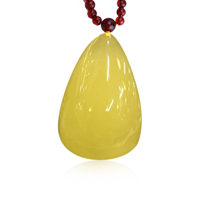 梦·梵雅 波罗的海天然无优化蜜蜡水滴形吊坠挂件带证书