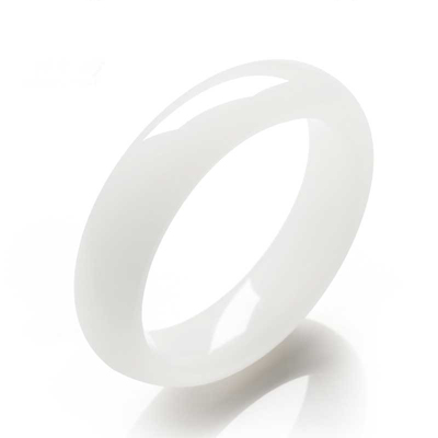 梦·梵雅 天然羊脂白级阿富汗玉手镯 送妈妈送长辈 温润细腻