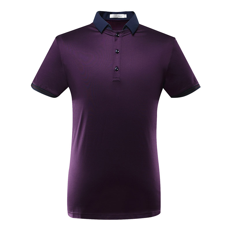 阿仕顿2017新品夏季纯色POLO衫 商务休闲舒适透气短袖男款T恤