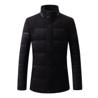 阿仕顿冬季新品男装羽绒服加厚立领百搭中年保暖修身外套