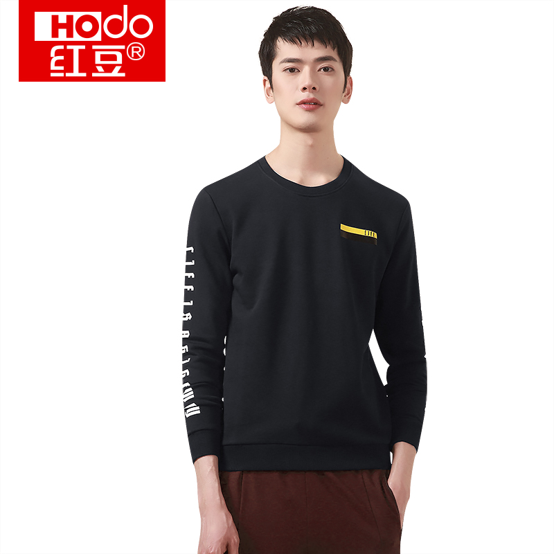 HODO红豆男装春秋季男士长袖卫衣轻时尚休闲圆领舒适卫衣男
