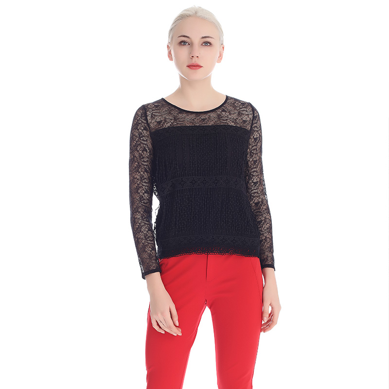 A&D女士蕾丝淑女性感T恤