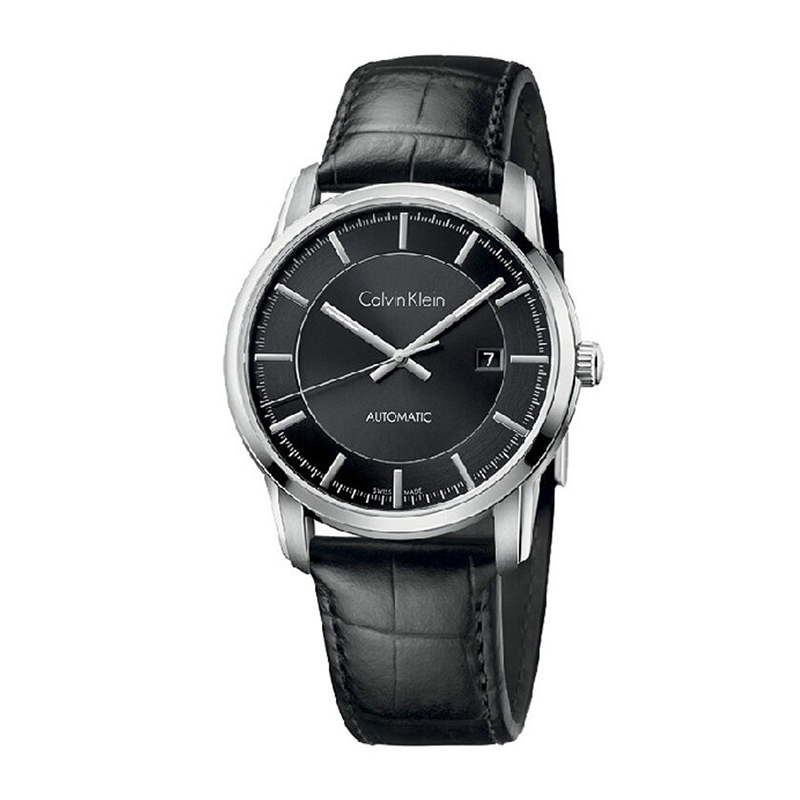 卡文克莱 CK手表男士防水自动机械表男表运动时尚商务男款日历表机械表 K5S341C1 黑色