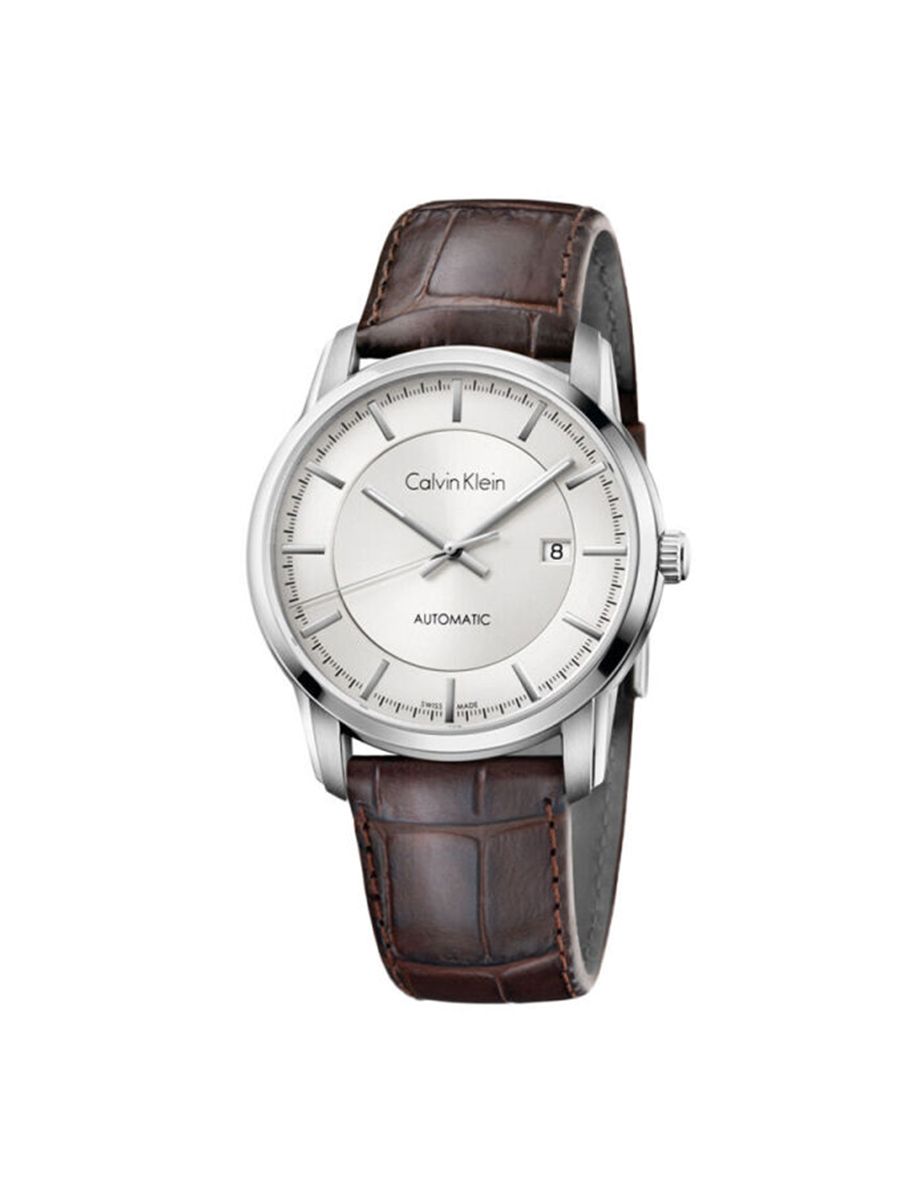 卡文克莱 CK手表男士防水自动机械表男表运动时尚商务男款日历表机械表 K5S341G6 银色