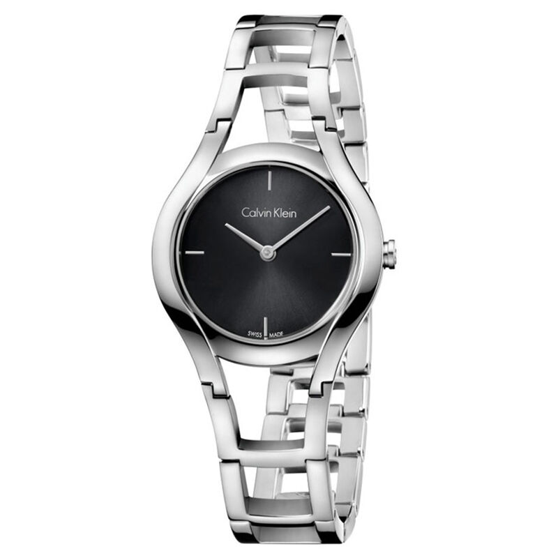 卡文克莱ck手表石英女表 K6R23121 黑色