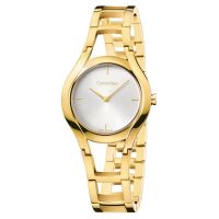 卡文克莱ck手表石英女表 K6R23526 金色