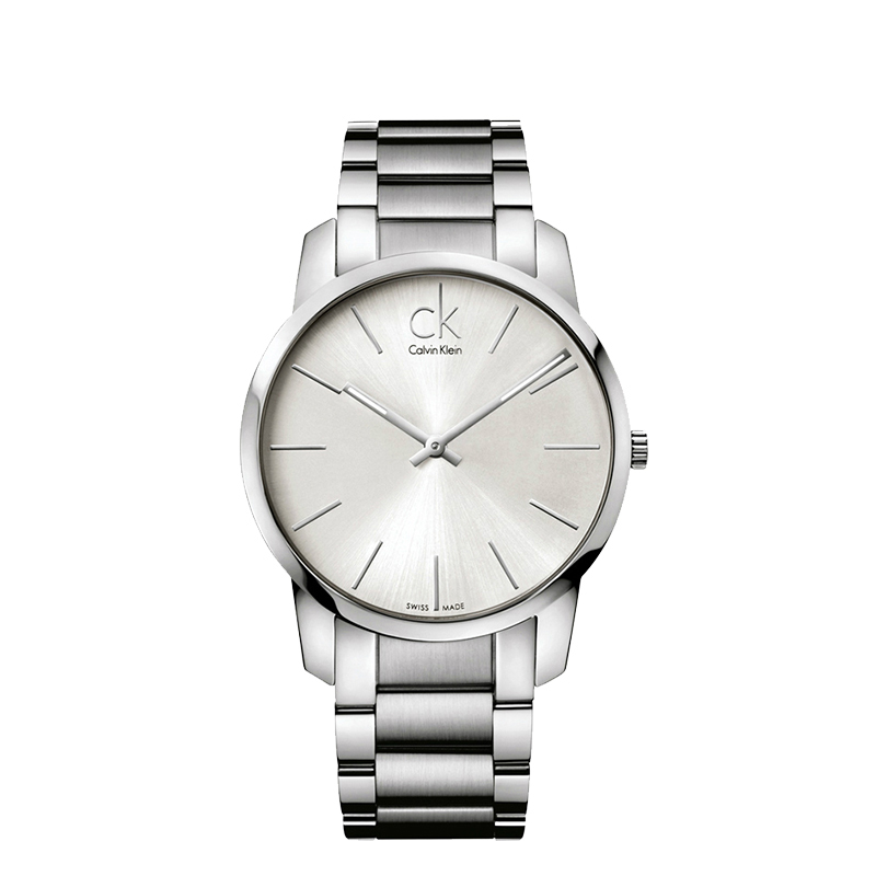 CK卡文克莱手表男表石英表K2G21126 银色