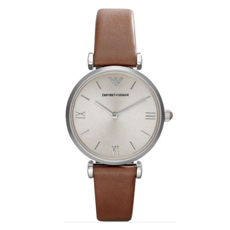 阿玛尼（ARMANI）手表女款 简约优雅圆盘石英表 AR1679