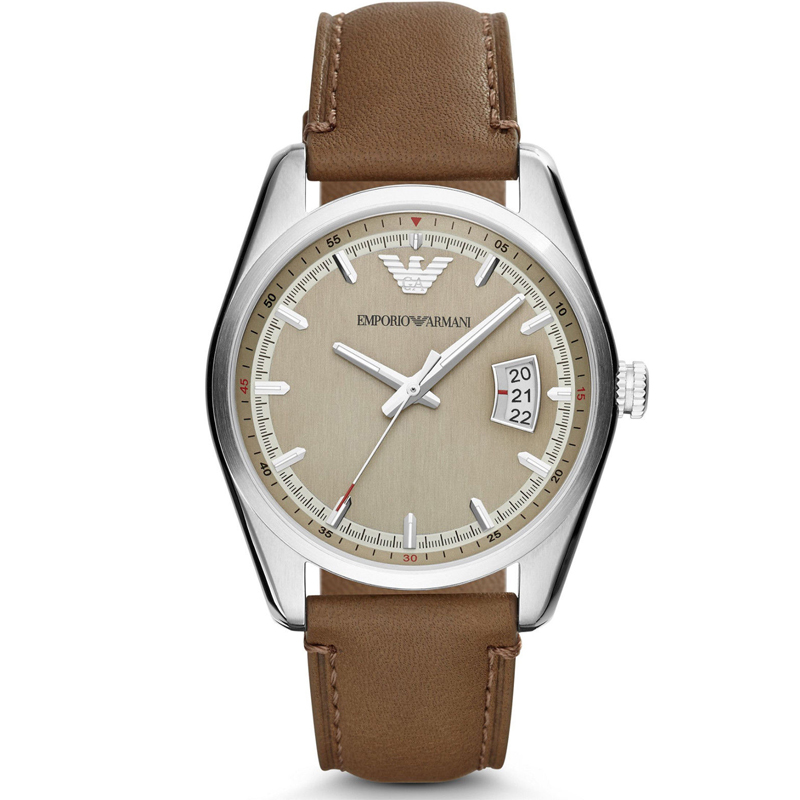 阿玛尼（ARMANI）休闲时尚简约男士手表 AR6016 棕色