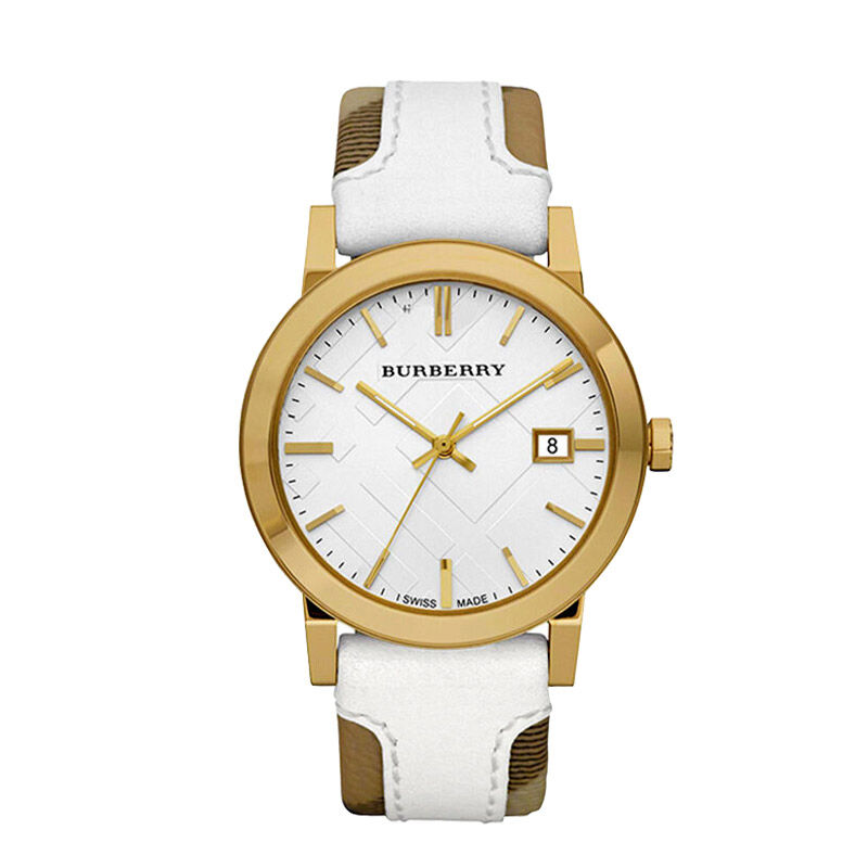 巴宝莉（Burberry） 经典英伦休闲时尚手表 女款BU9110 白色