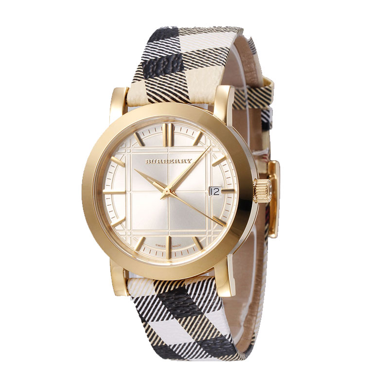 巴宝莉（Burberry）经典英伦休闲时尚男表BU1398 杏色