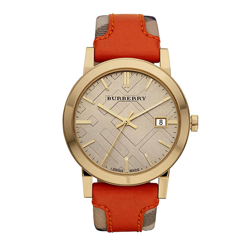 巴宝莉（Burberry） 经典英伦休闲时尚男表 BU9016 橙色