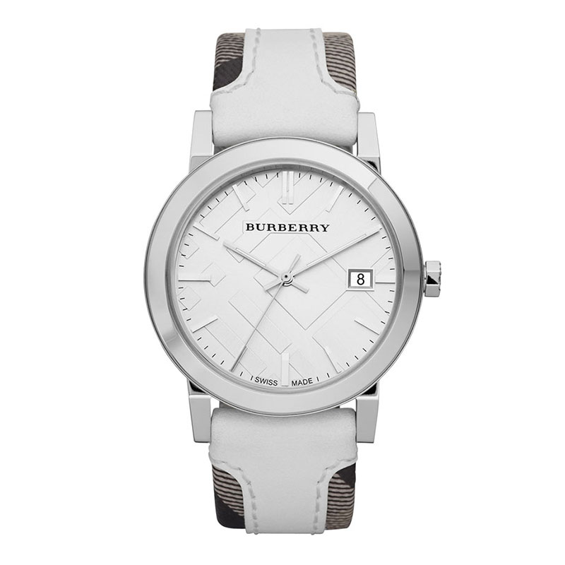 巴宝莉（Burberry） 经典英伦休闲时尚男表BU9019 白色