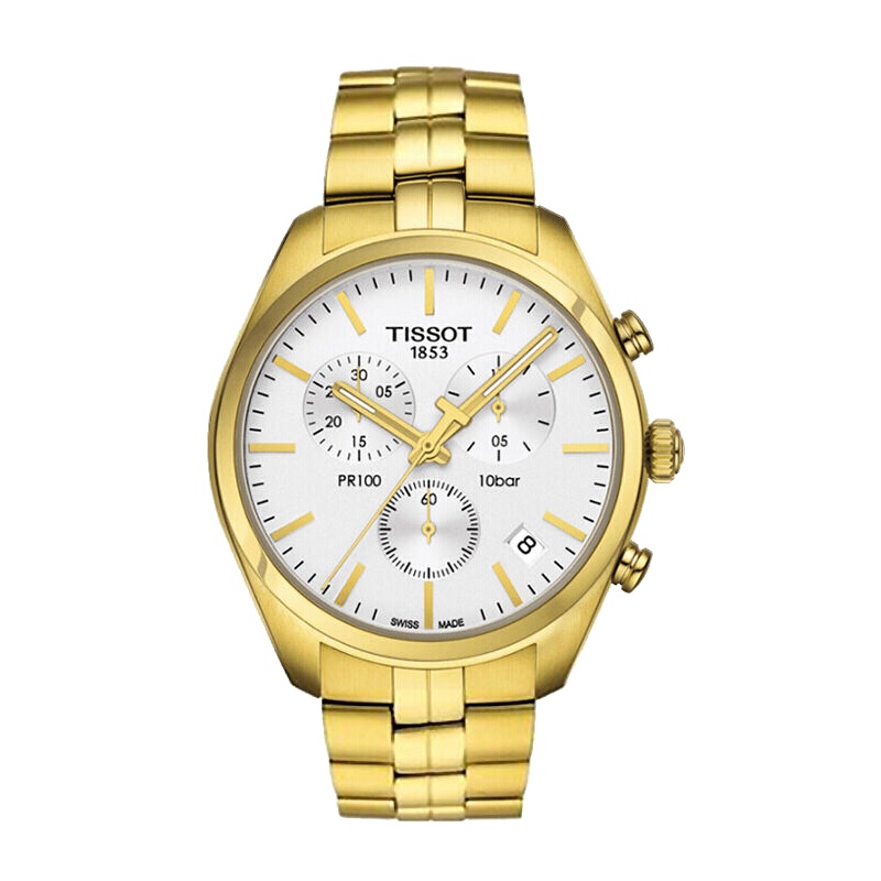 天梭(TISSOT)手表 PR100系列简约大气时尚休闲男士石英表
