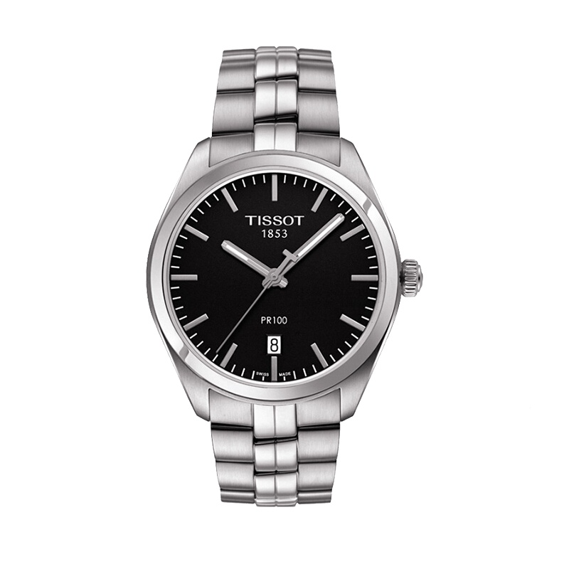 天梭男表(TISSOT) PR100系列瑞士手表 休闲男士手表