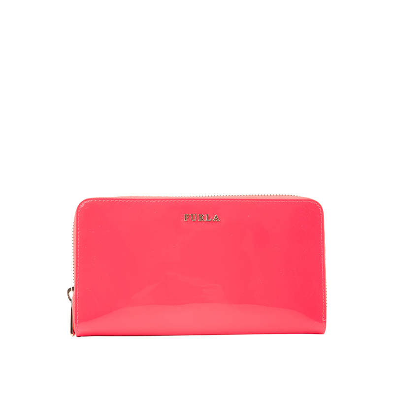 FURLA BABYLON纯色全拉链长款果冻钱包 PN17X70