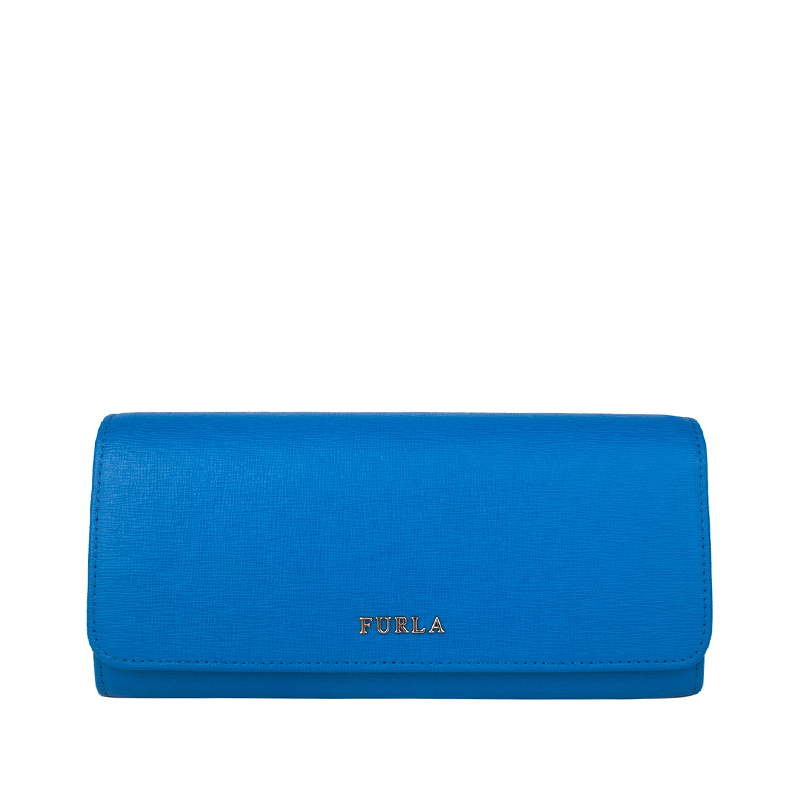 FURLA BABYLON纯色翻盖牛皮女士长款钱包 PN84B30