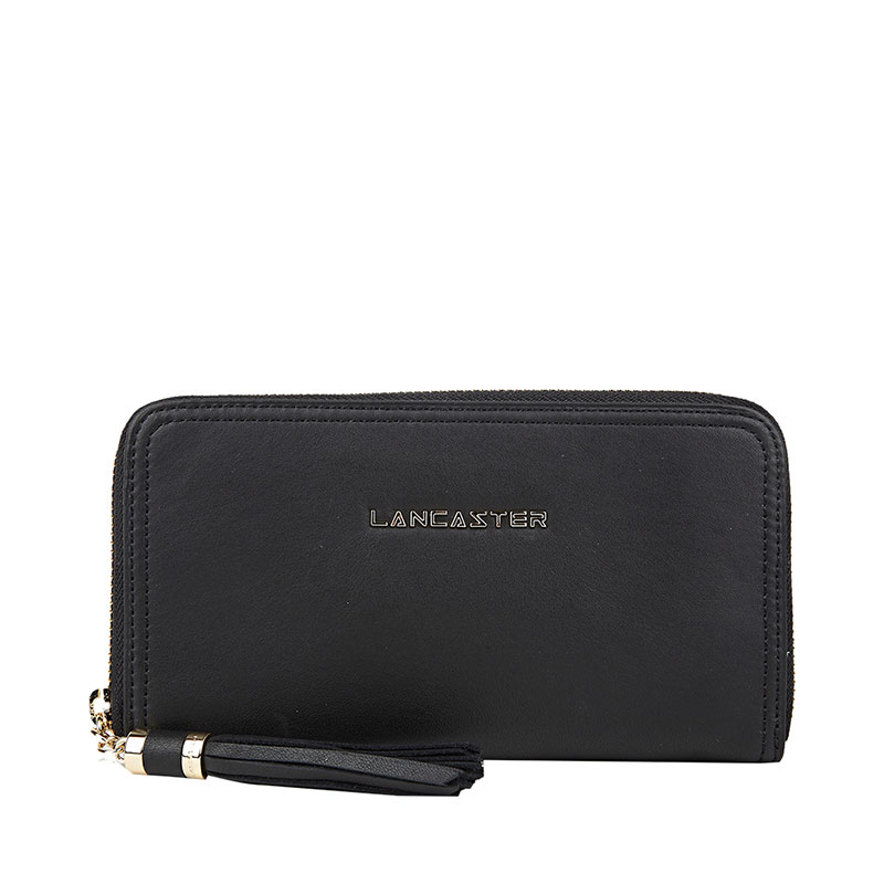 LANCASTER PARIS 纯色全拉链女士长款钱包 17212