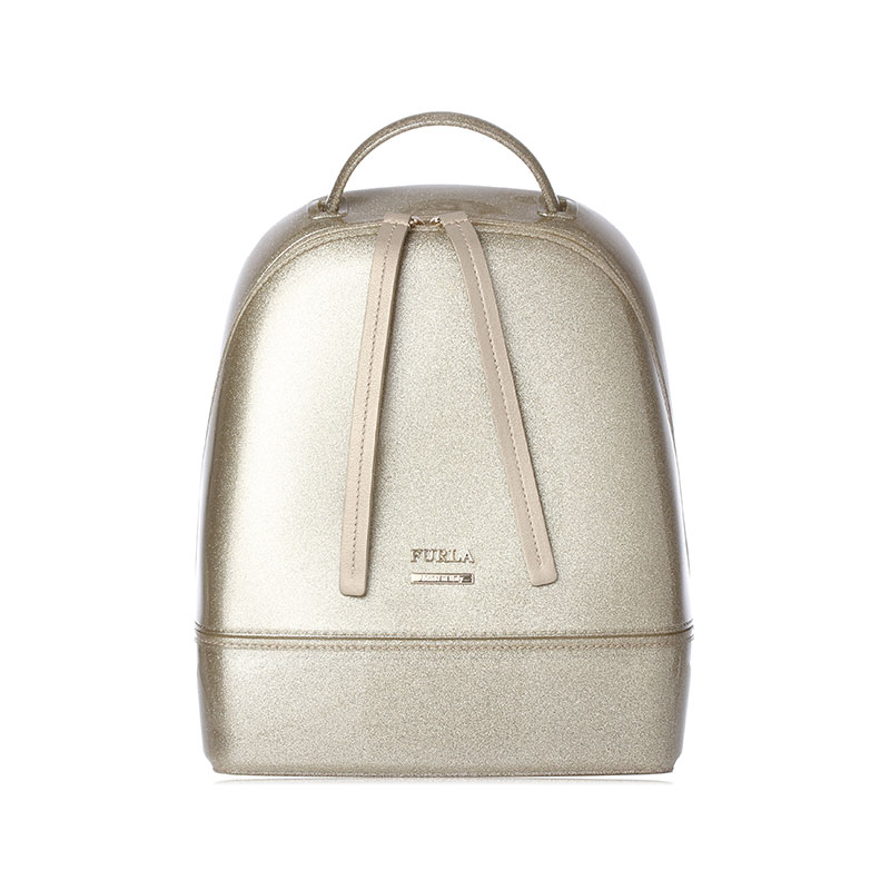 FURLA logo装饰纯色女士双肩包 BJW2GGLCOLORGOLDF