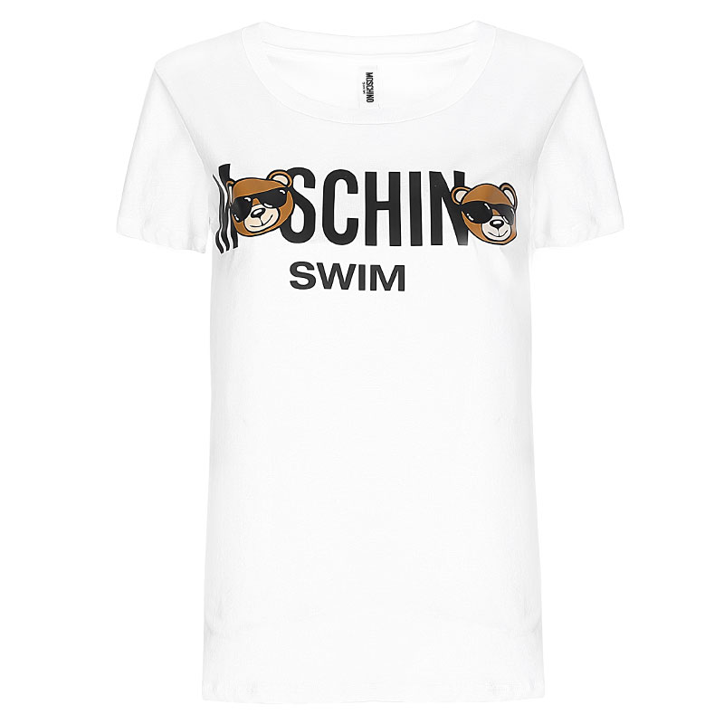 MOSCHINO 字母卡通印花纯棉女士上衣 A19142104001