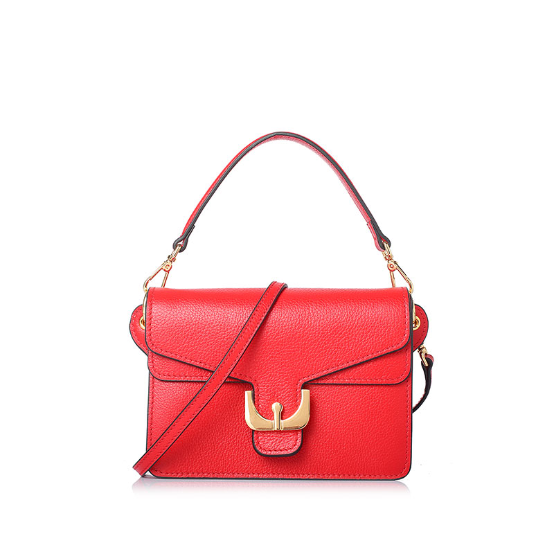 COCCINELLE Ambrine磁扣翻盖牛皮迷你女士手提斜挎包 E1BJ5120201209F