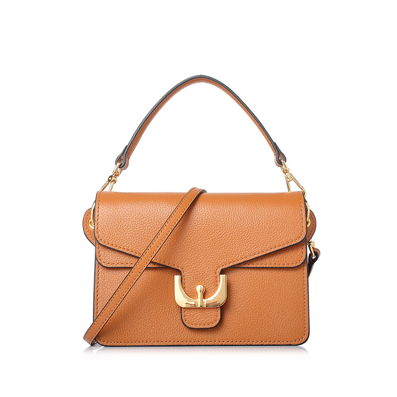 COCCINELLE Ambrine磁扣翻盖牛皮迷你女士手提斜挎包 E1BJ5120201012F