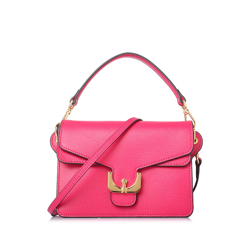 COCCINELLE Ambrine磁扣翻盖牛皮迷你女士手提斜挎包 E1BJ5120201048F