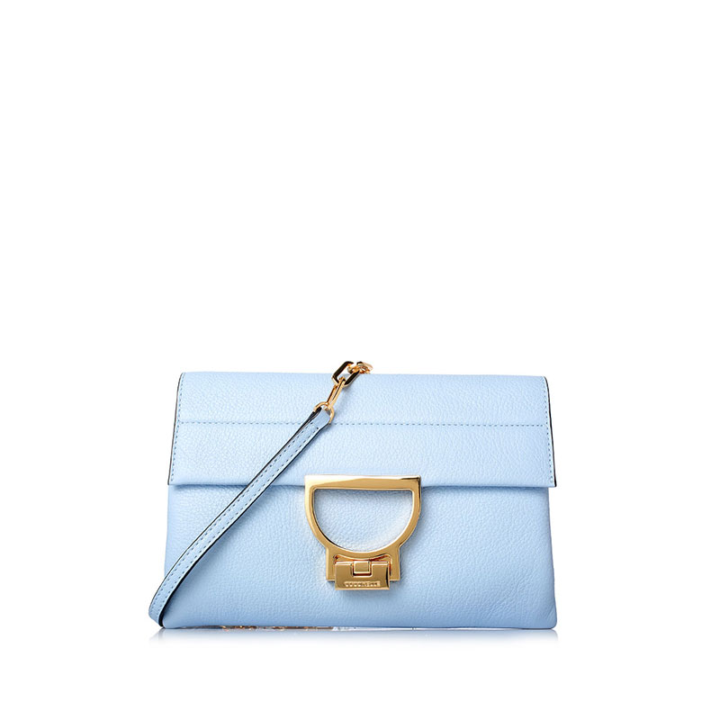 COCCINELLE Arlettis链条拼接翻盖牛皮女士手拿斜挎包 E1BD5190101240F