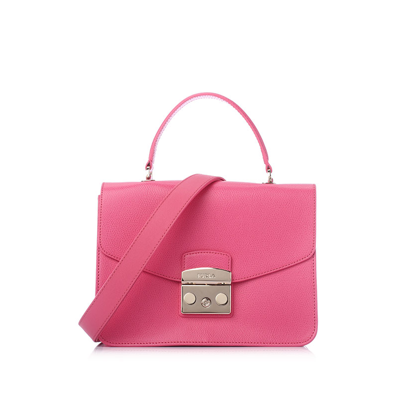 FURLA Metropolis宽肩带牛皮小号女士手提斜挎包 BLE8ARE-2