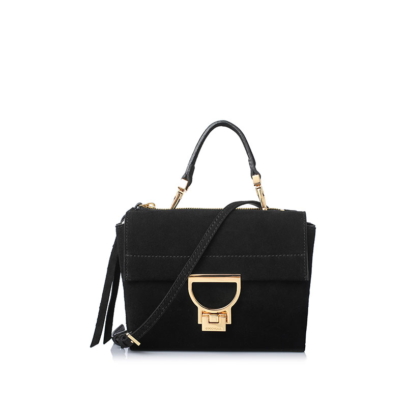 COCCINELLE Arlettis翻盖绒面迷你女士手提斜挎包 E1BD655B701001F