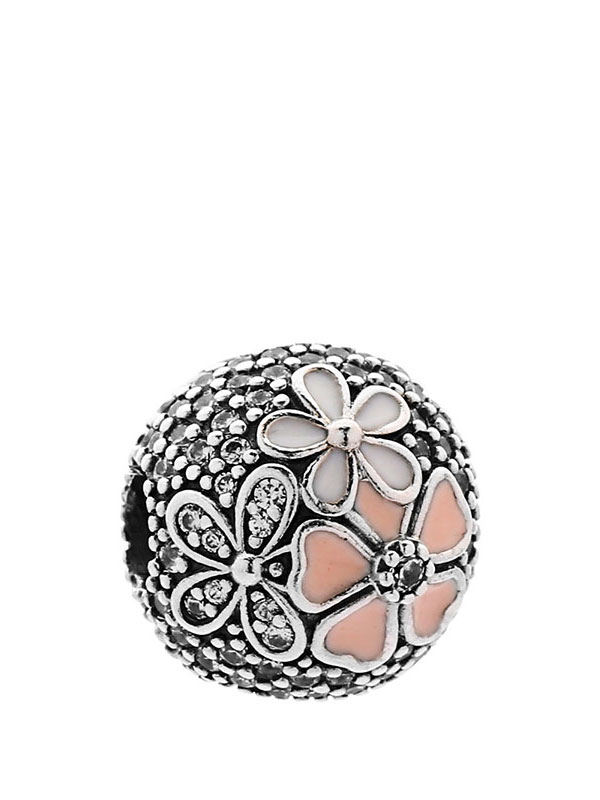 PANDORA 潘多拉 诗花绽放925银珐琅固定夹 792084CZ