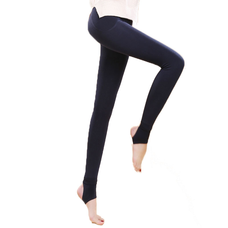 猫人打底裤女加绒春款外穿中厚保暖裤高腰莫代尔一体踩脚裤长裤