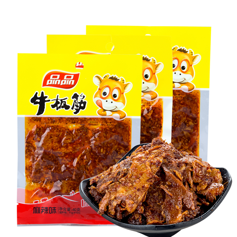 品品 牛板筋麻辣味40g