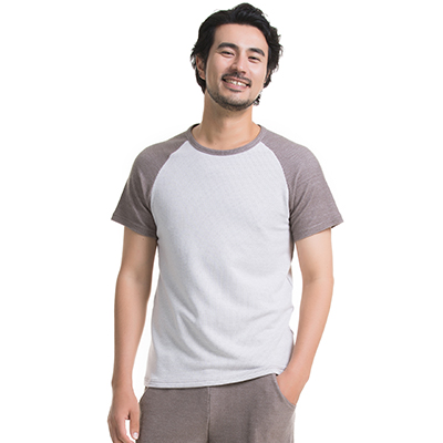 顶瓜瓜睡衣男夏春夏棉质短袖短裤男士拼色家居服套装宽松大码休闲