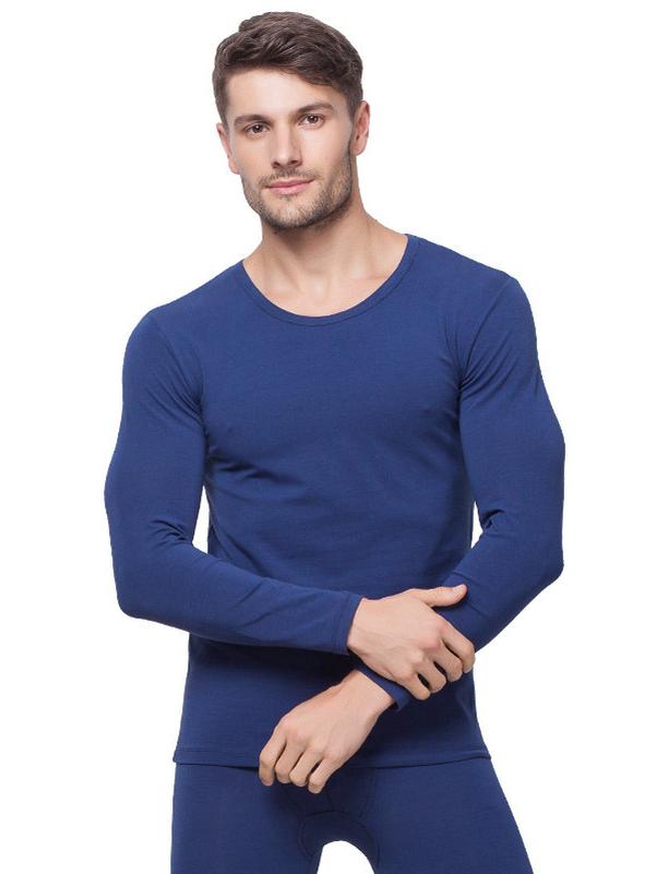 顶瓜瓜男士秋冬多色保暖内衣套装 基础款圆领秋衣秋裤薄款打底衫