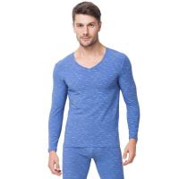 顶瓜瓜保暖内衣套装男士 秋冬薄款修身棉氨秋衣秋裤打底棉毛衫